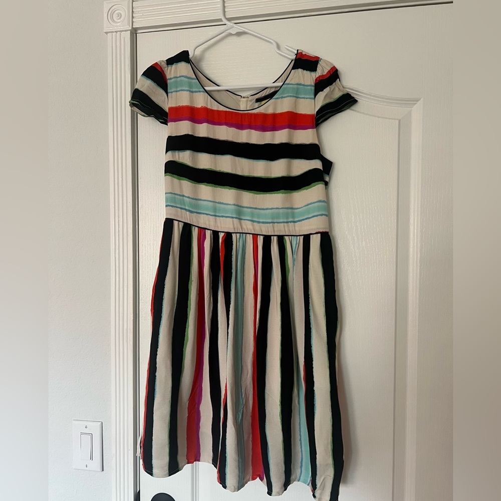 Maeve by Anthropologie Peralta colorful striped cocktail dress. Size 4.